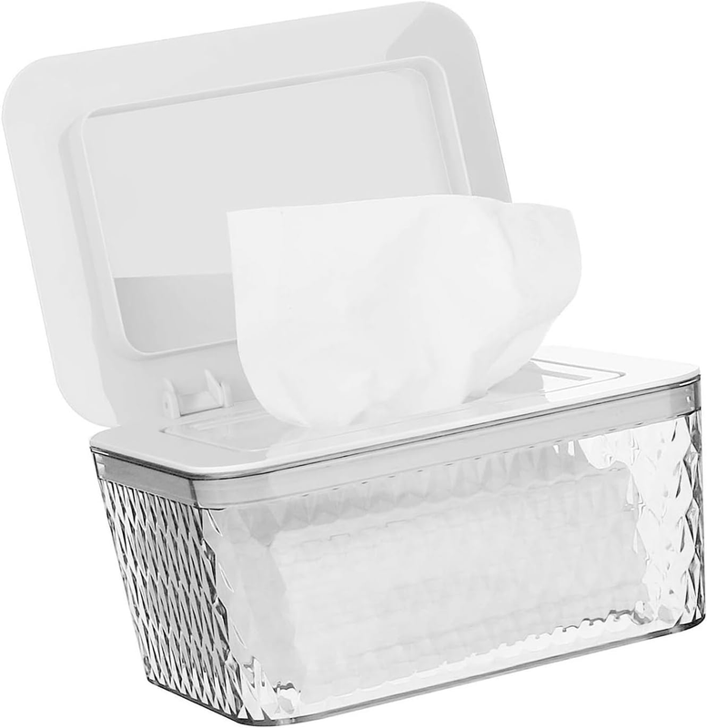 Wipe Dispenser Holder Wipes Case Wipe Holder with Lids Diaper Wipes Case for Bat