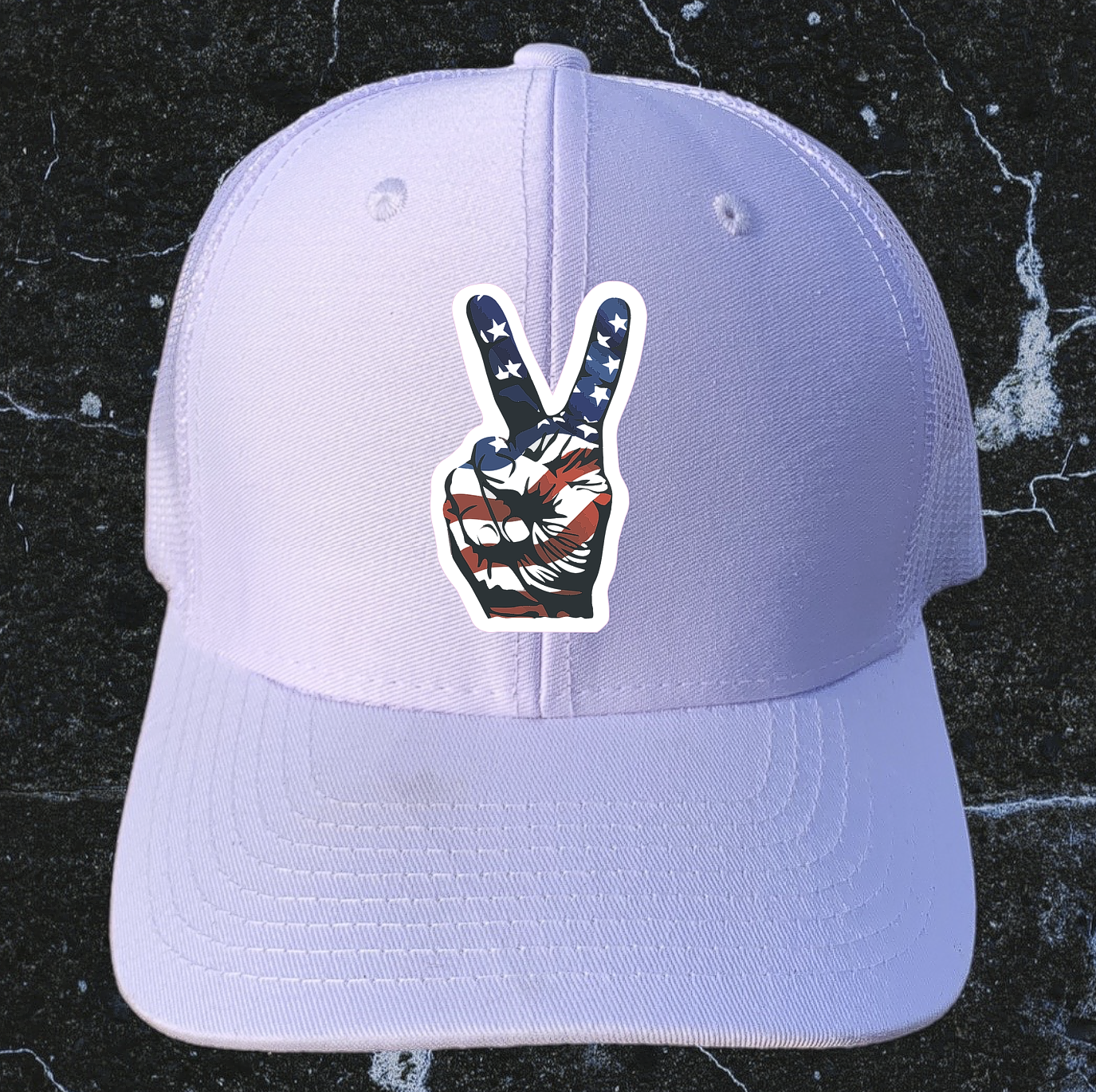 American Flag Sticker Peace Sign Waterproof - Buy Any 4 For $1.75 Each Storewide