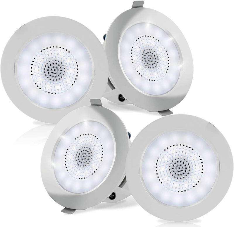 4&rdquo; Pair Bluetooth Flush Mount In-Wall In-Ceiling 2-Way Hom