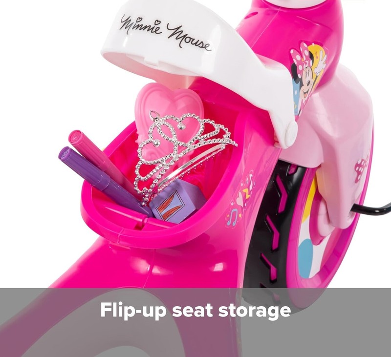 Disney Minnie Pink Trike for Girls, 3-Wheel Bicycle, Kids Tricycle Xmas Gift