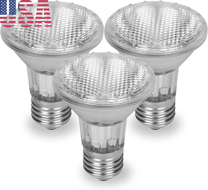 20 3 Pack FL25 50PAR20/FL 50 Watt Halogen Spot Light Bulb Replacement 120V 130V