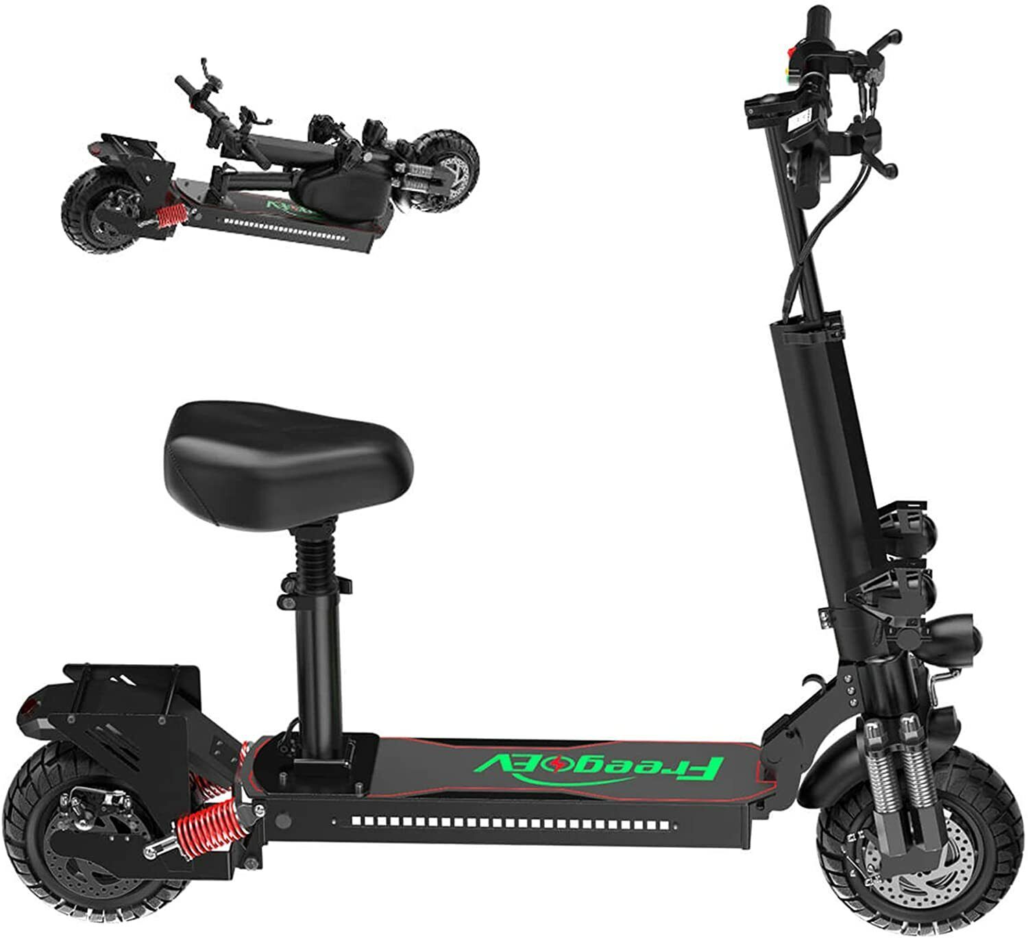 2000W Folding Electric Scooter Offroad Motorized E-Scooter 32MPH 30 Miles Range