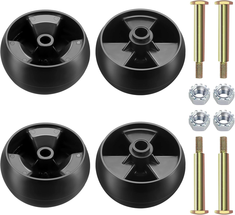 Deck Wheel 734-04155 for MTD Cub Cadet Toro Troy Bilt 5 Inch Bolts Nuts 4 Pack
