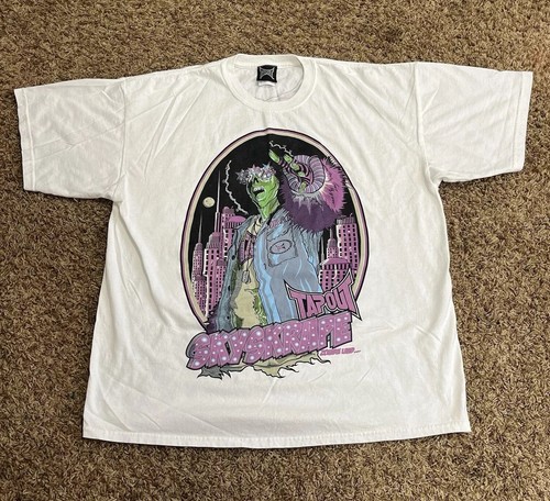 ramidus×teatopia TEATAG case TAPOUT Skyscraper Zombie Land T Shirt Men's Size Xl Boxy