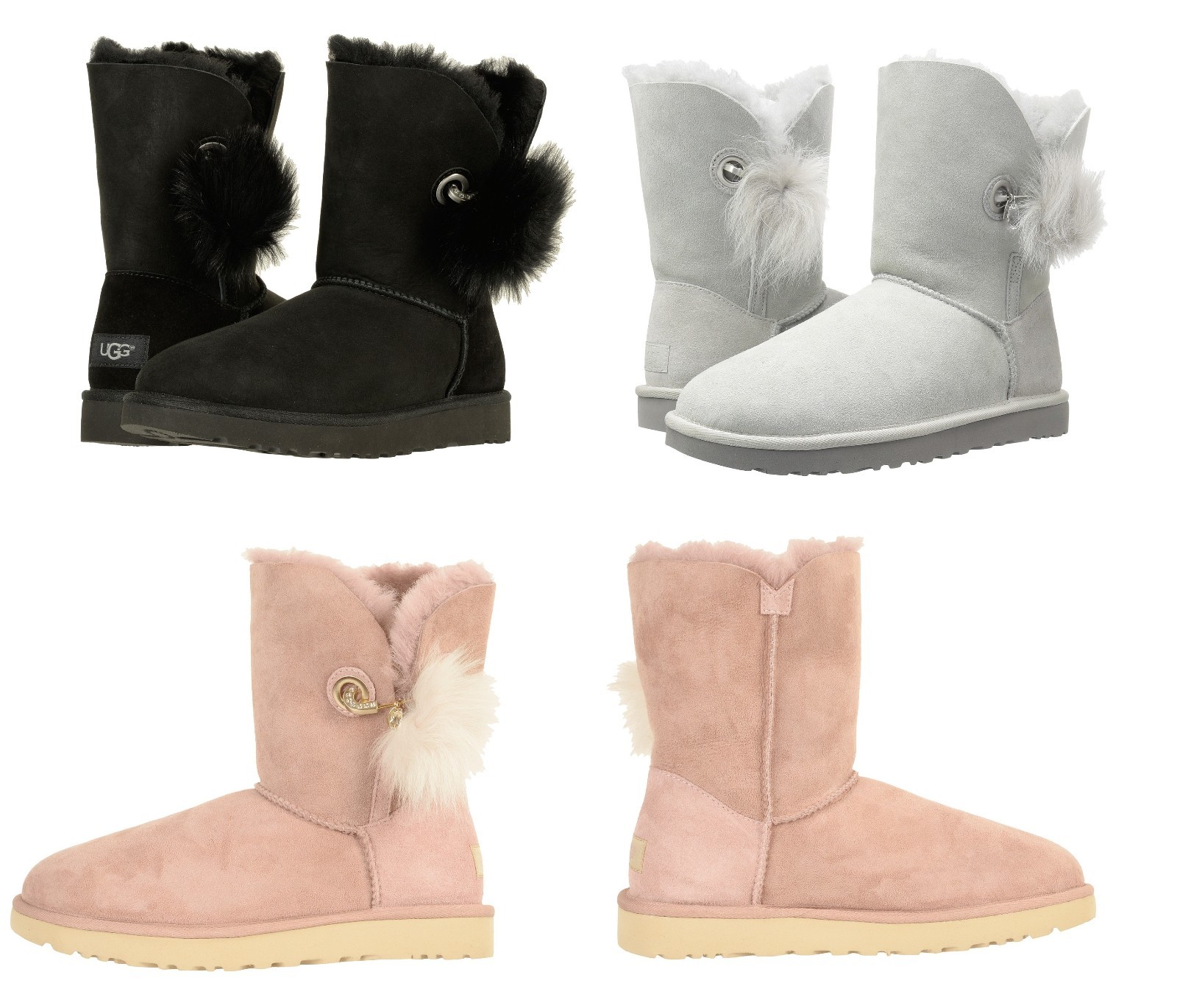 NEW Authentic UGG Women's Irina Crystal Pin Pom Pom Boots NEW Authentic UGG Women's Irina Crystal Pin Pom Pom Boots