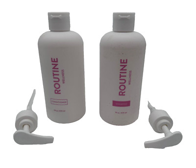Routine Wellness Hair Shampoo & Conditioner - Rose Hips 14 oz / 414 ml W/Pumps