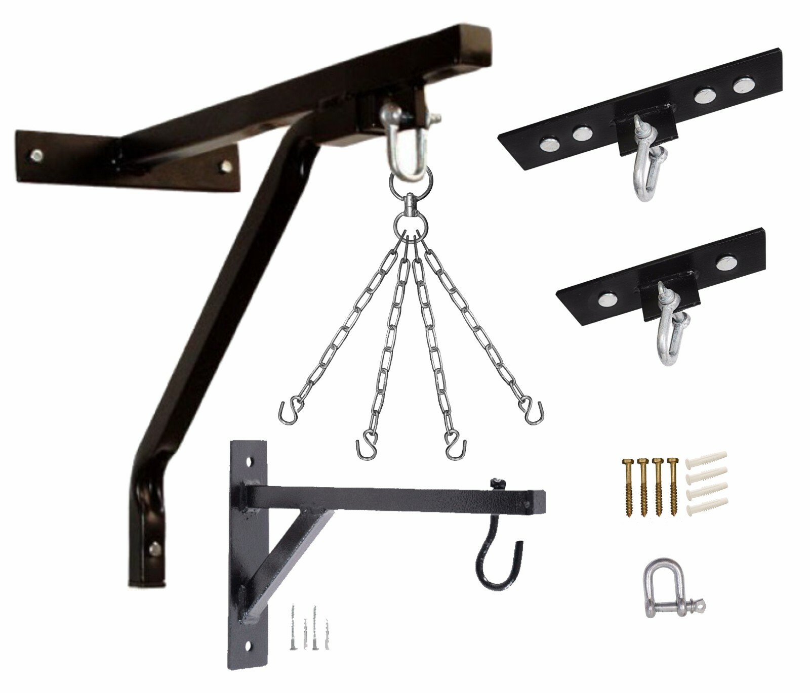 Heavy Duty 12’’/18’’ Boxing Punch Bag Wall Bracket Steel Chain Mount Hanging HK eBay