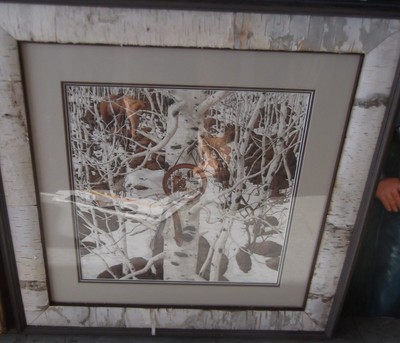 Bev Doolittle Three More for Breakfast - Bears signed print framed with coa