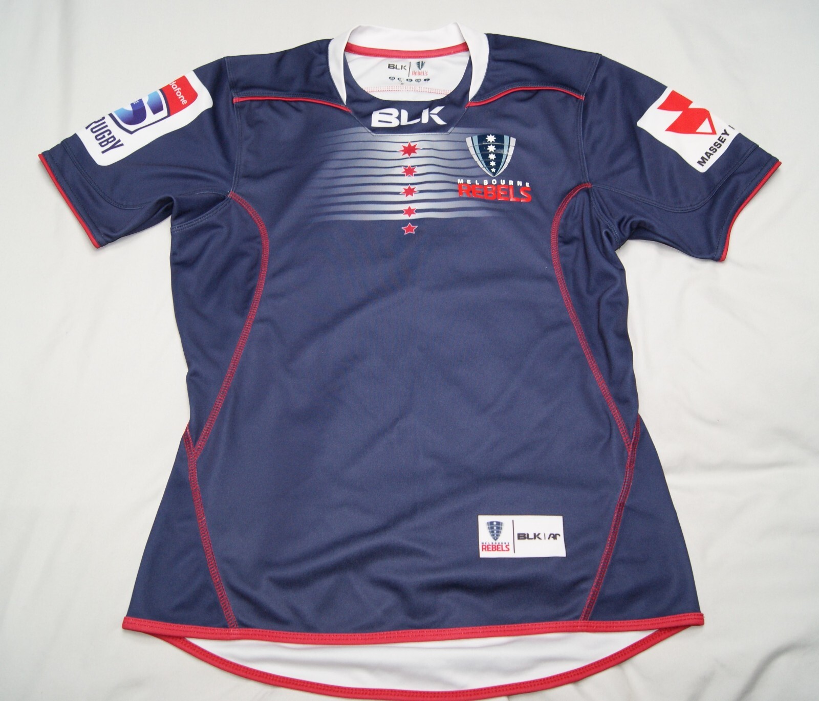 melbourne rebels rugby jersey men's XS navy BLK | eBay