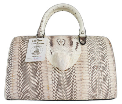 Snake leather handbag hot sale
