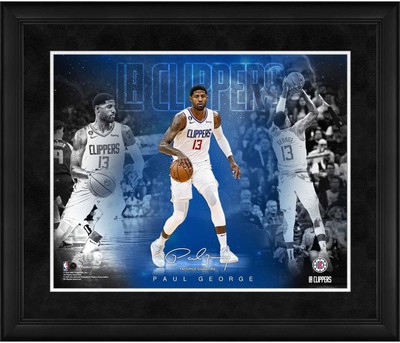 Paul George Los Angeles Clippers Framed 16'' x 20'' Stars of the Game Collage