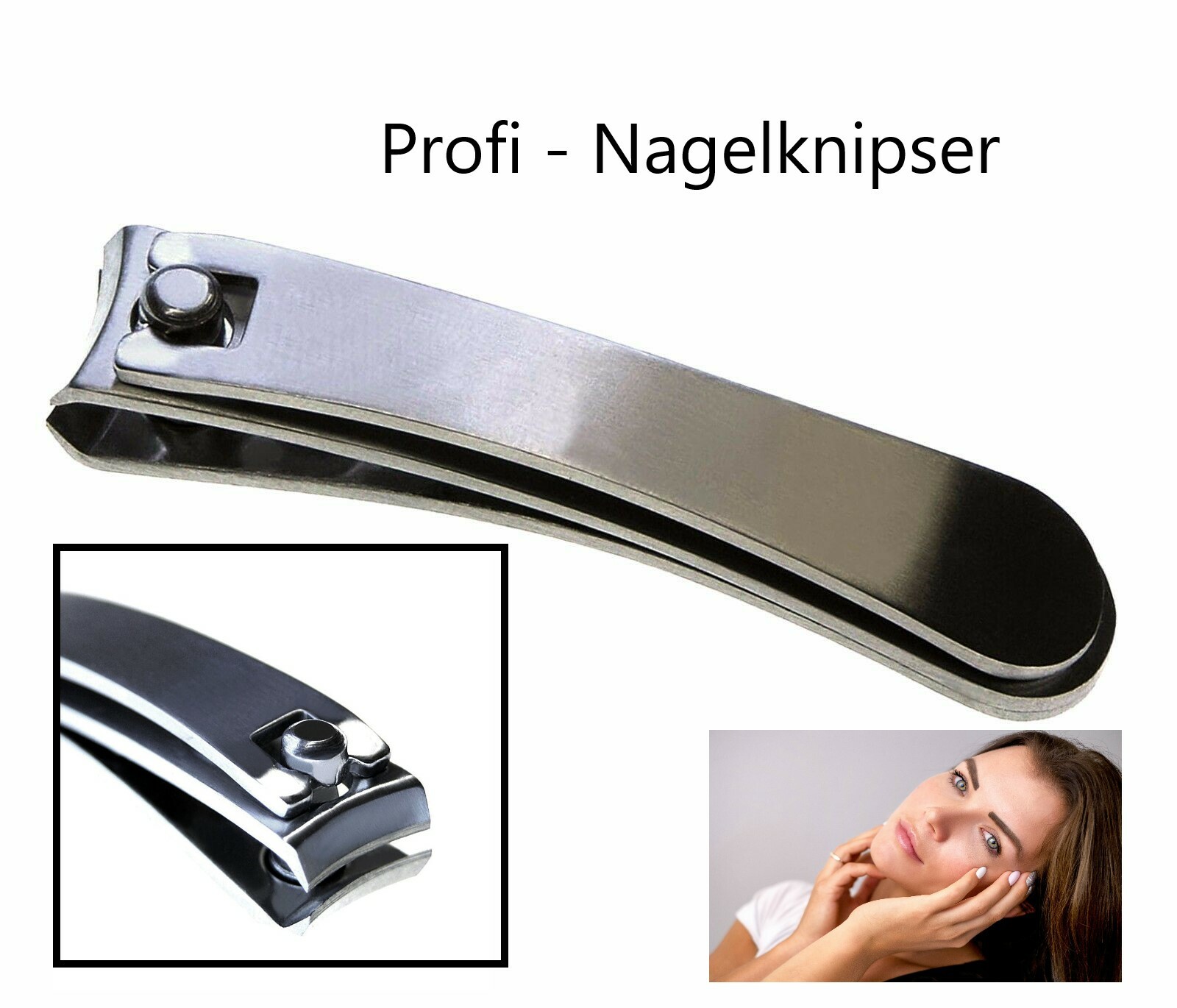 3 Nagelknipser Aus Edelstahl – Scharf, Für Finger- Und Fußnägel, Geeignet Für Links- Und Rechtshänder