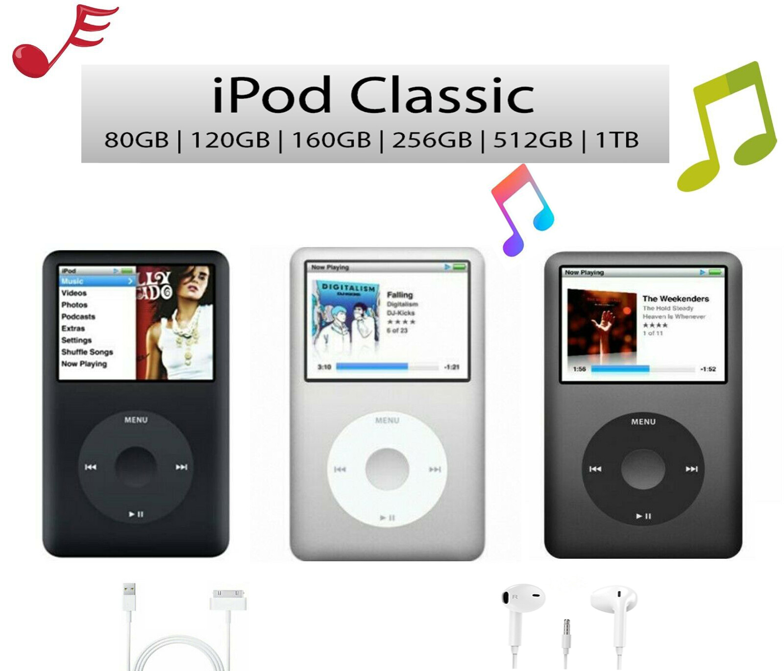 ipod classic 1TBカスタム品 Custom iPod classic - 1TB – DCG !Pod