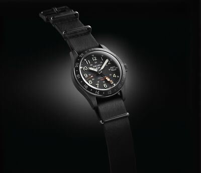 Pre-owned Seiko 5 Sports Sbsc013 Field Sports Style Gmt Mechanical Automatic Watch 39.4mm