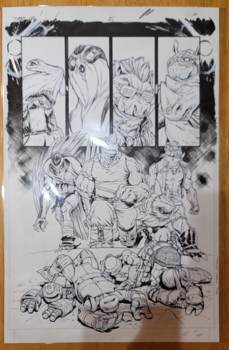 ORIGINAL Art IDW Teenage Mutant Ninja Turtles Issue #49 Page