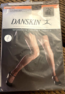 Danskin. Women's Fishnet Tights. Lightweight. # 715. Size A/B. LT Toast. NEW.