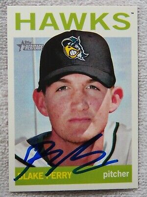 Arizona Diamondbacks Blake Perry Signed 2013 Topps Heritage Card Auto