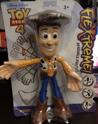 Disney Pixar Toy Story 4 Woody Flextreme Bendable Figure 7.5" Tall Toy Figurine