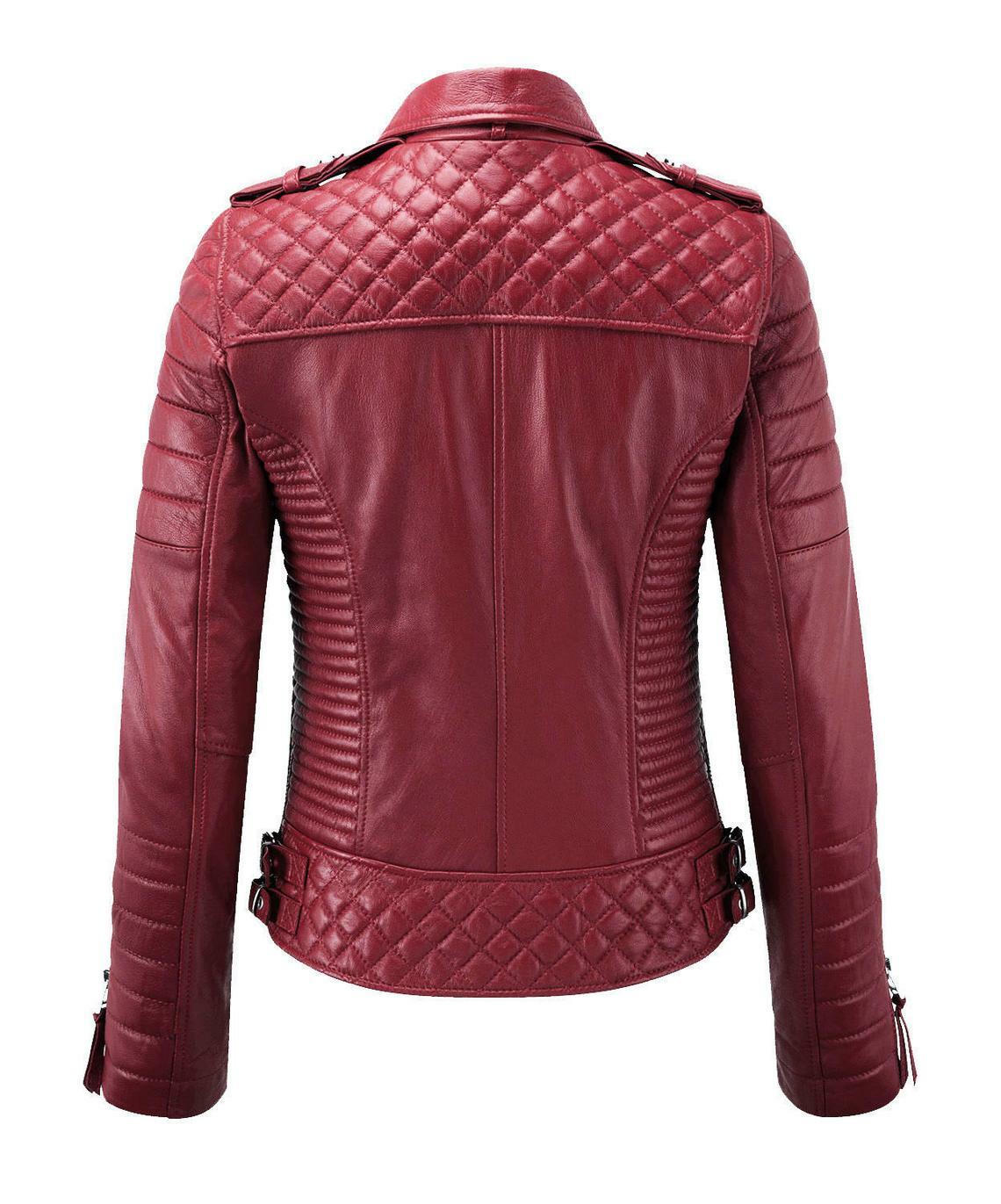 ZAFY LEATHER BIKER STYLISCH DAMEN LEDERJACKE ORIGINAL WEICHES LAMMLEDER SLIM FIT JACKE ZL218