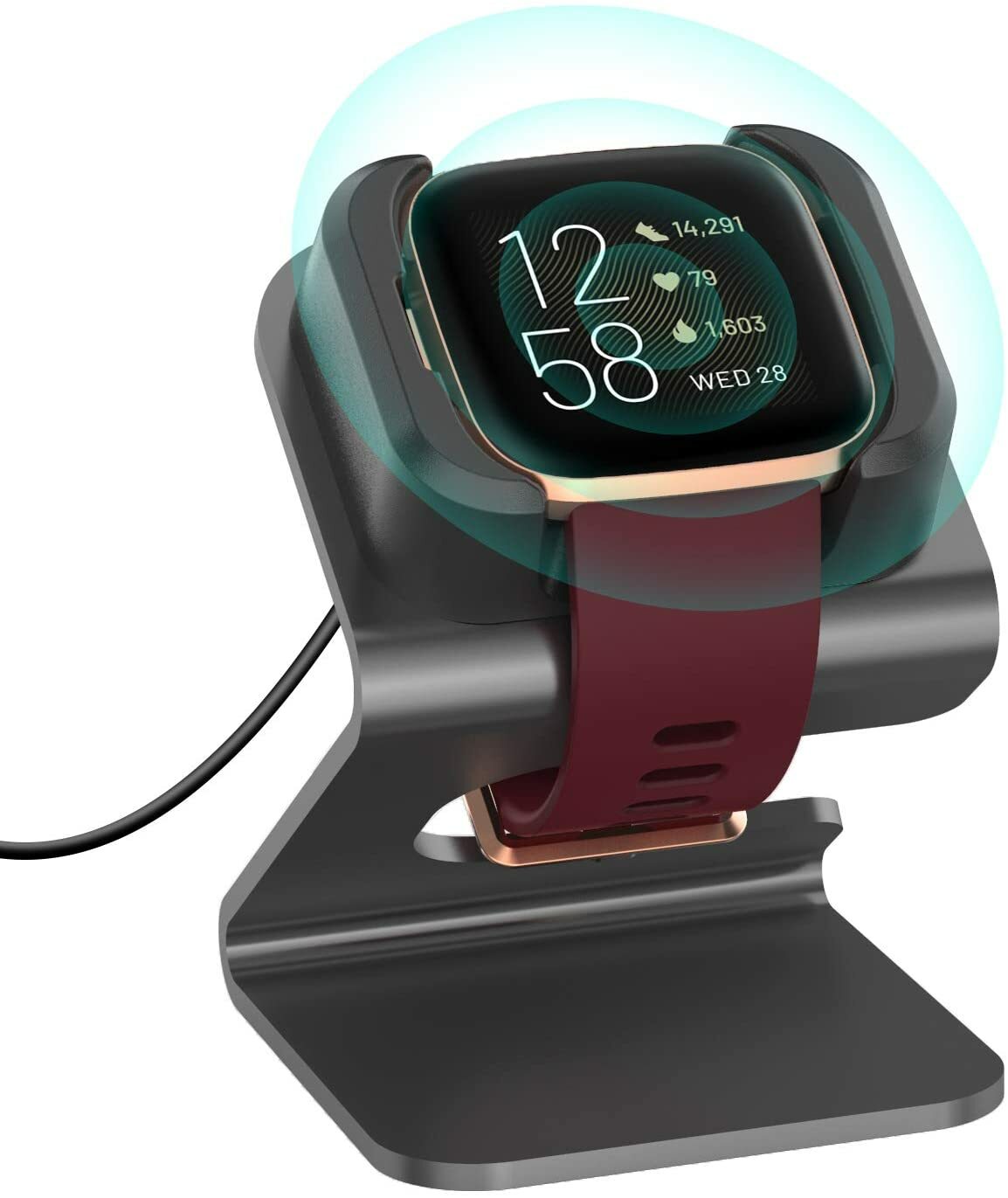 Charger Dock Station Compatible With Fitbit Versa 2 Not For Versa Anti Slip Ebay