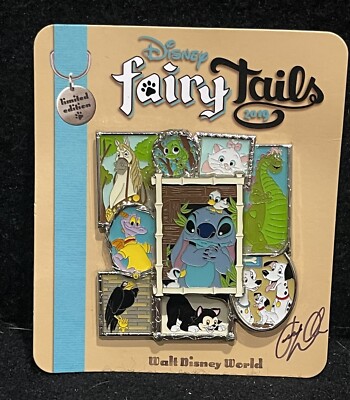 Disney Fairy Tails 2019 Character Collage Mini Jumbo Pin LE 500 Signed by Artist