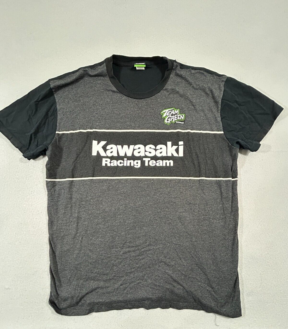 Kawasaki Shirt Mens Large Black Racing Team T-Shirt | eBay