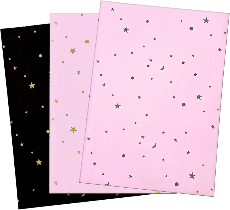 Tissue Paper, Metallic Moon and Star Gift Wrapping Tissue Paper for Gift Bags Bo
