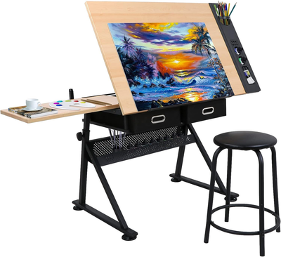 Drafting Table Art Desk Drawing Table Height Adjustable Artist