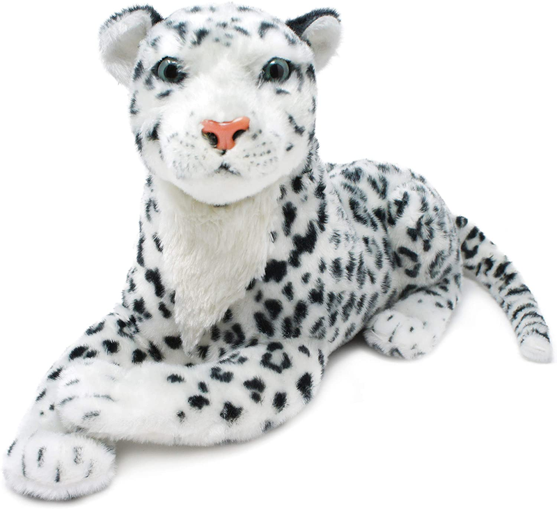 Stuffed Animal Plush Toy the Snow Leopard 17 In. High Quality Polyester Fabric