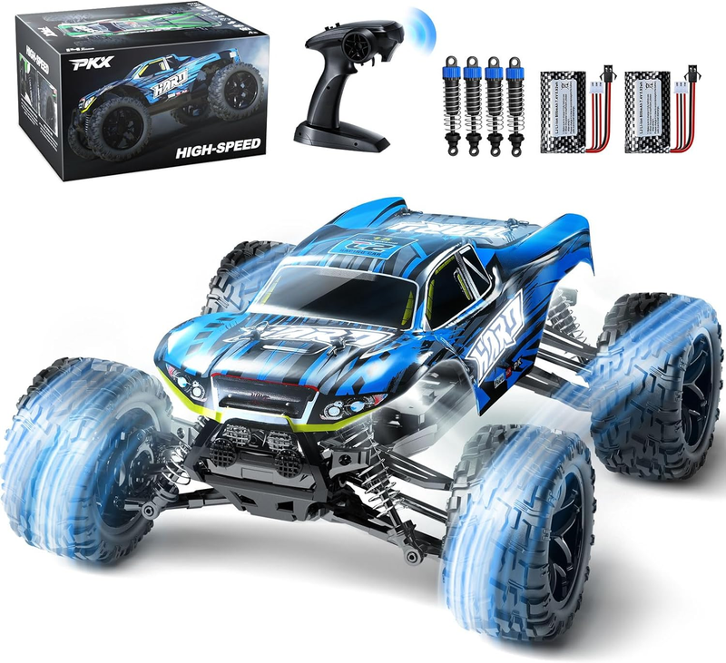 1:16 Large RC Cars, 31 KPH High Speed 4WD Remote Control Truck for Kids, 2.4Ghz