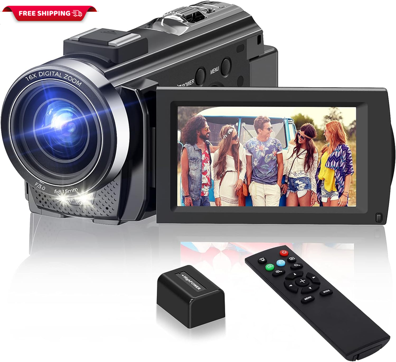 Video Camera Camcorder, Digital Camera Recorder Full HD 1080