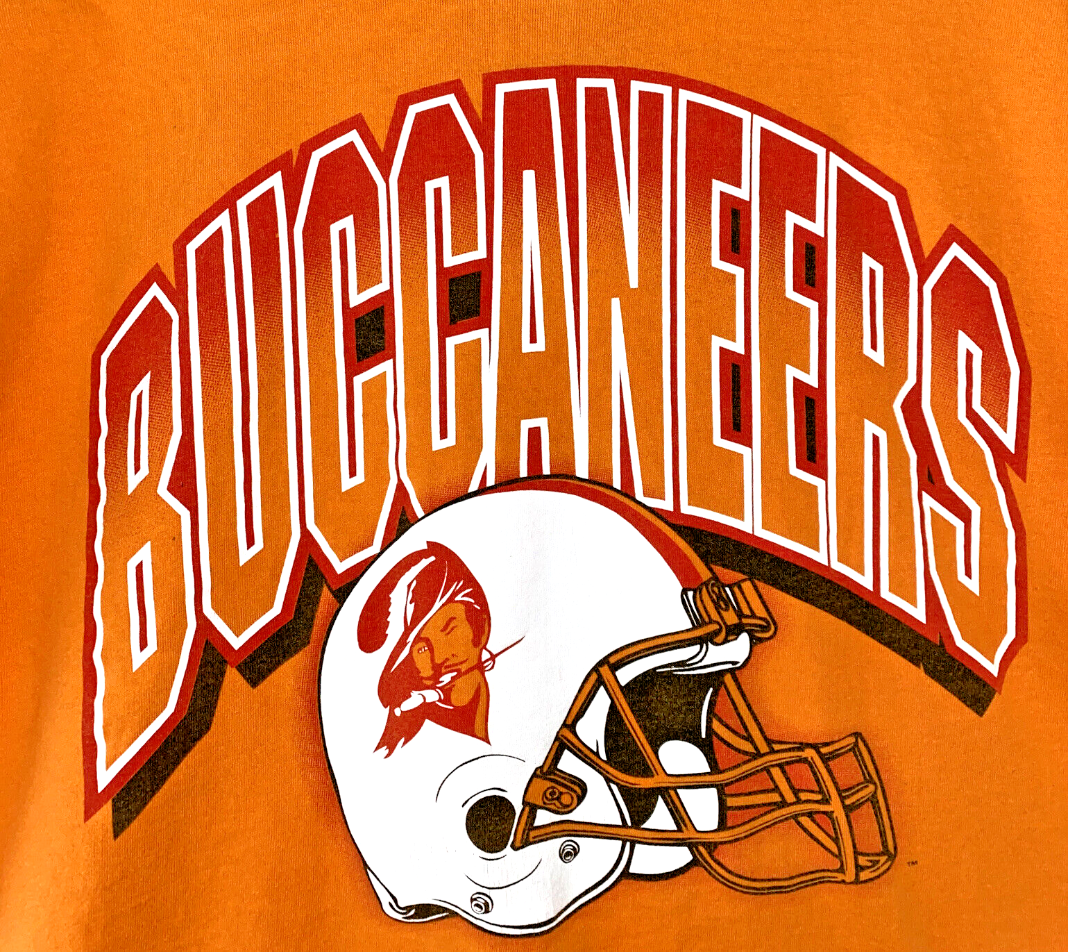Orange Bucs T Shirt Tampa Bay Creamsicle Single Stitch Mens