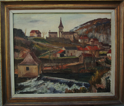Ellis Wallin 1888-1972, "Mühlenwasserfall", datiert 1932