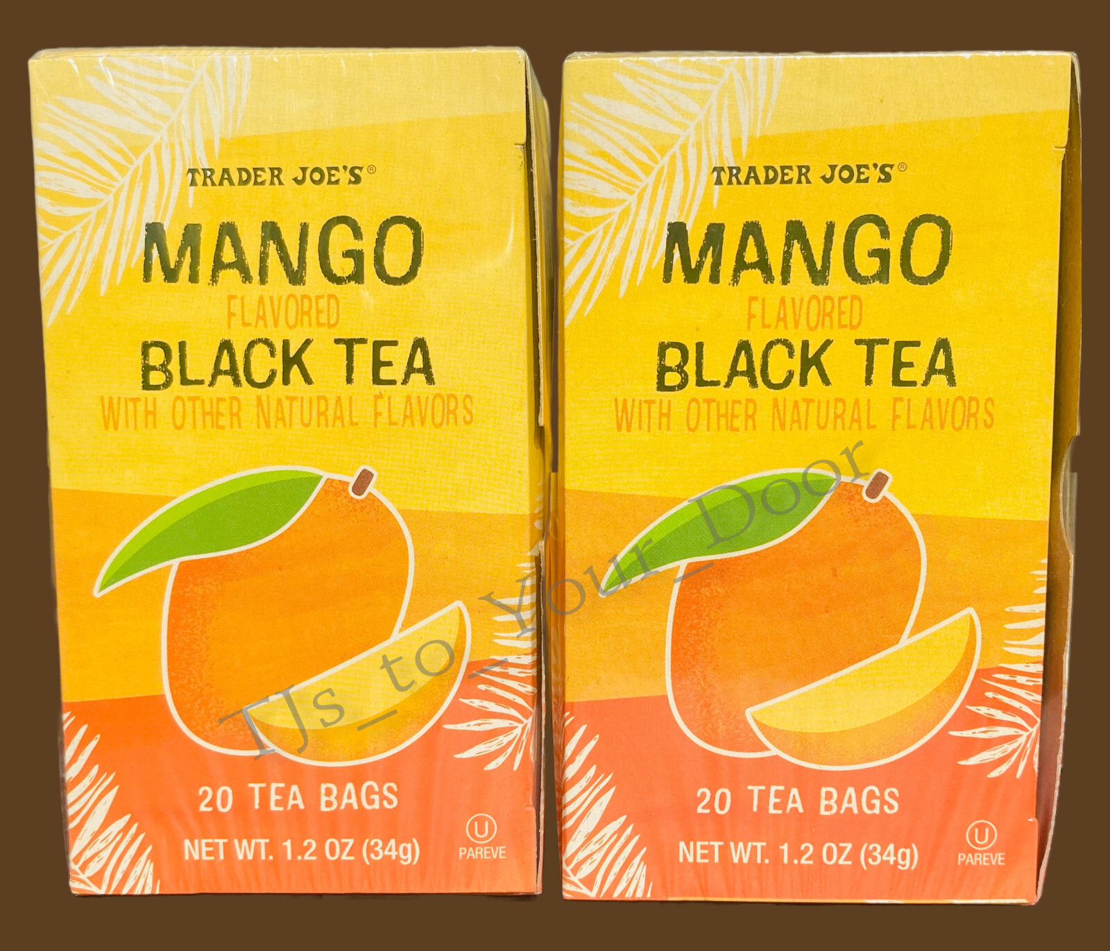 Iced Or Trader Joe's Mango Flavored Black Tea