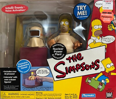 Simpsons WOS NUCLEAR POWER PLANT Environment w/ Radioactive Homer SEALED