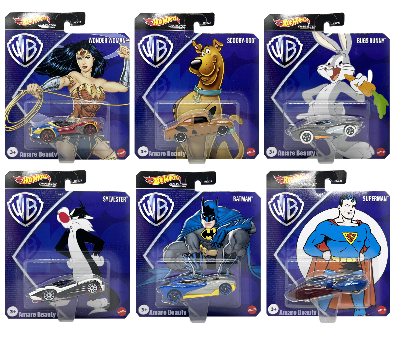 Warner Bros Dc Character Cars Toys Die-cast 1:64 Scale - Choose Any