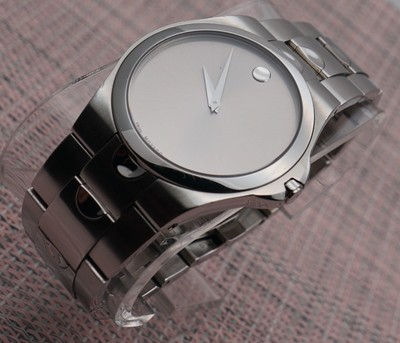 movado luno silver