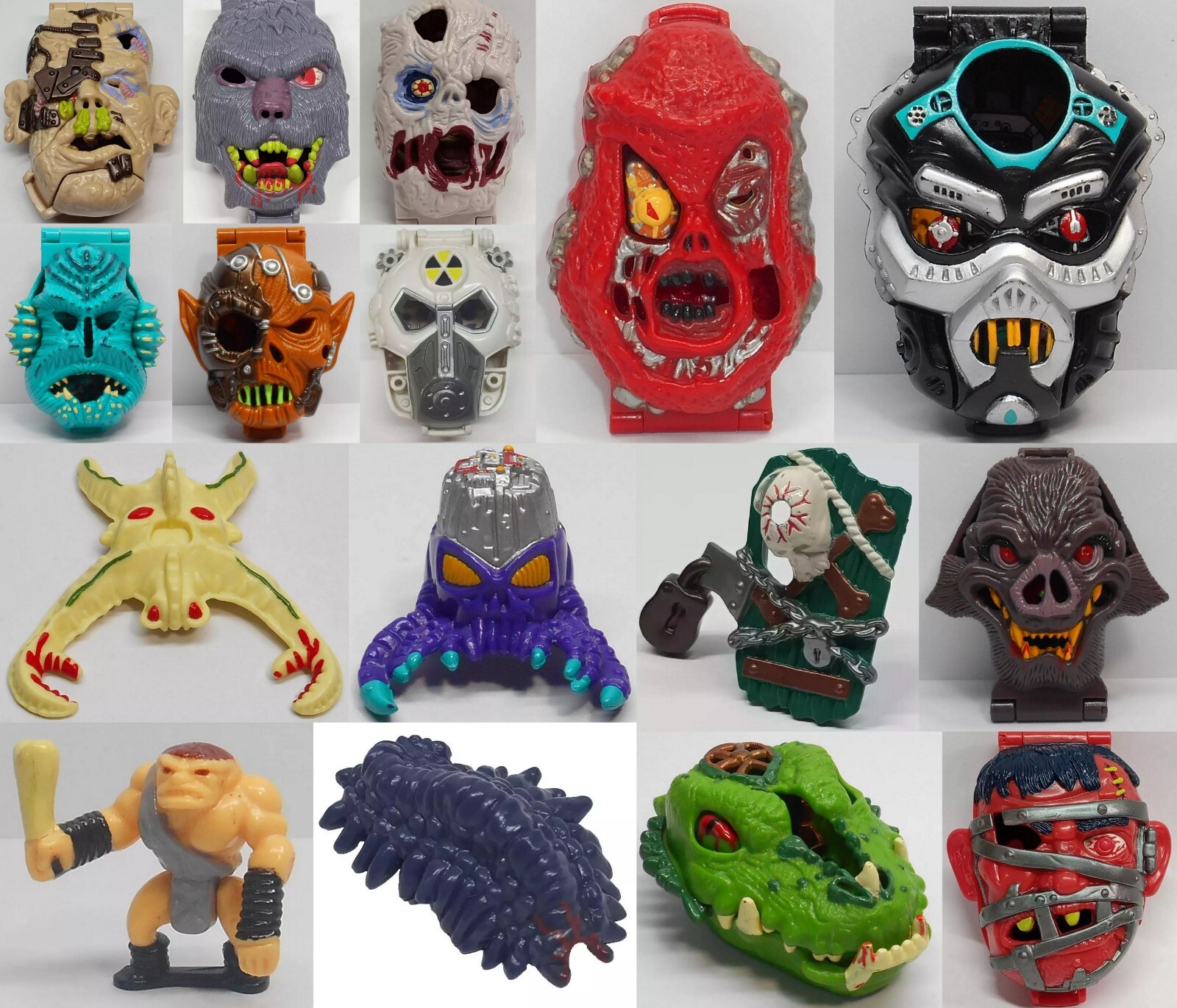 Mighty Max Horror Heads Accessories Figures Shells | eBay