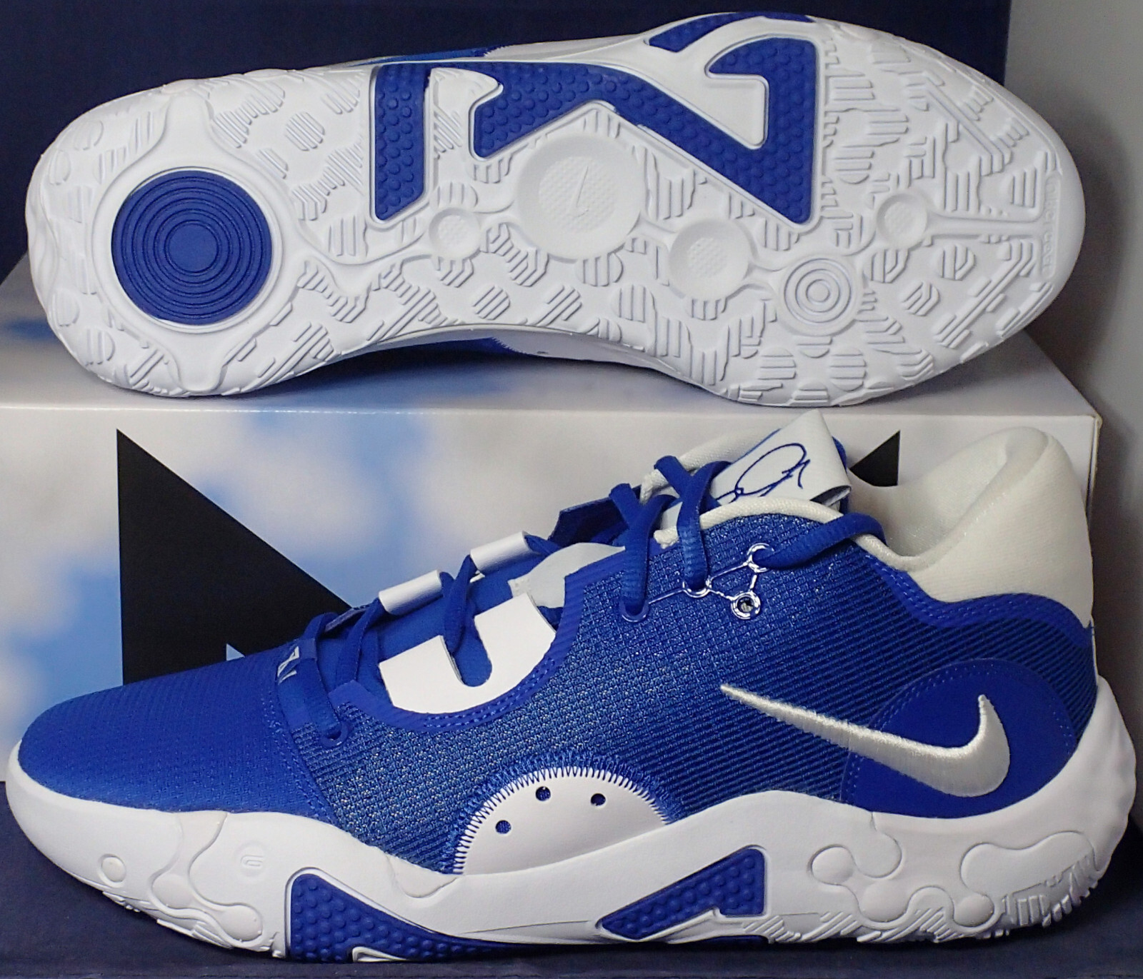 (希少)PG6 what the 27cm Nike Paul George PG6 Promo SAMPLE Team Gold Black-White