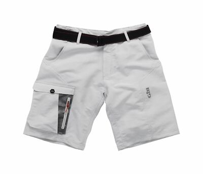 GILL Herren Shorts Race Segelshorts kurze Hose 50+ UV-Schutz Größe:32-40 Silber