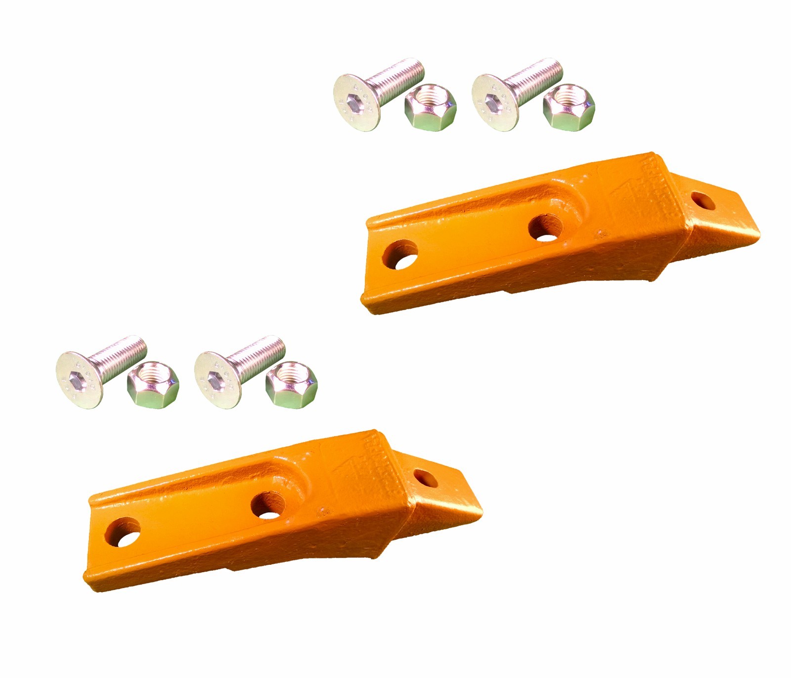 2 Flush Mount Skid Steer Bucket Bolt-On Shank w Hardware