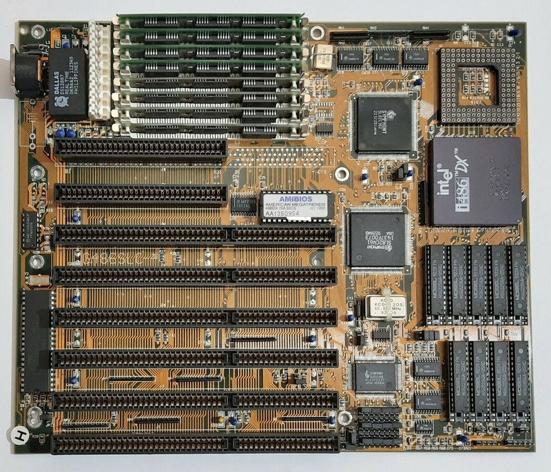 Joindata Systems G486slc-4 486 Isa Retro Mainboard + 80486dx 33mhz + 8mb Ram