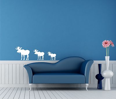 Wandtattoo Elch Aufkleber Wandaufkleber Elche Weihnachten Rentiere Hirsch 