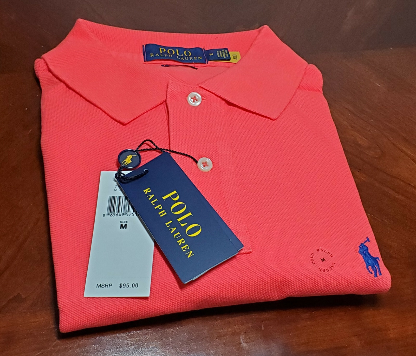 Ralph Lauren 赤 ポロシャツ M 新品タグ付き 新品タグ付】RALPH LAUREN ポロシャツ 4T （110/56)ピンク