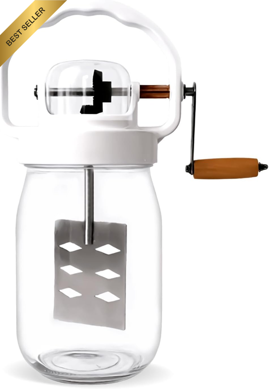 Premium Butter Churner - Ergonomic Handle Design - Make Delicious Fresh Butter i