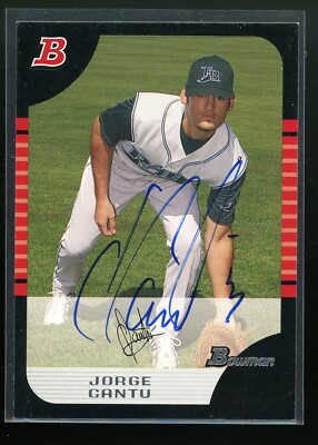 2006 Bowman JORGE CANTU Signed Card autograph AUTO RAYS RC MEXICO