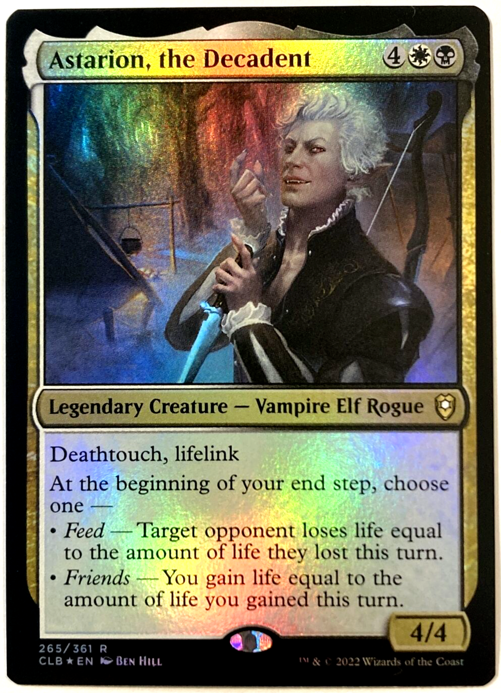 MTG Astarion, the Decadent *FOIL* Commander Legends Baldur's
