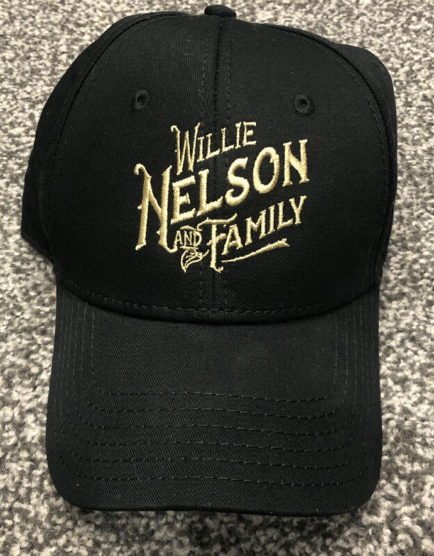 Brand New Willie Nelson & Family Live in Concert 2016 Black Hat Baseball Cap