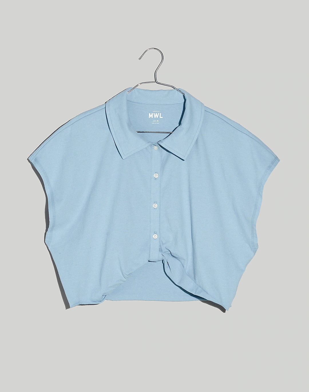 メイドウェル Madewell MWL Polo Twist Tee: Botanical Dye Edition レディース シャツ トップス Ba MWL Polo Twist Tee Botanical Dye Edition Madewell NWT Blue