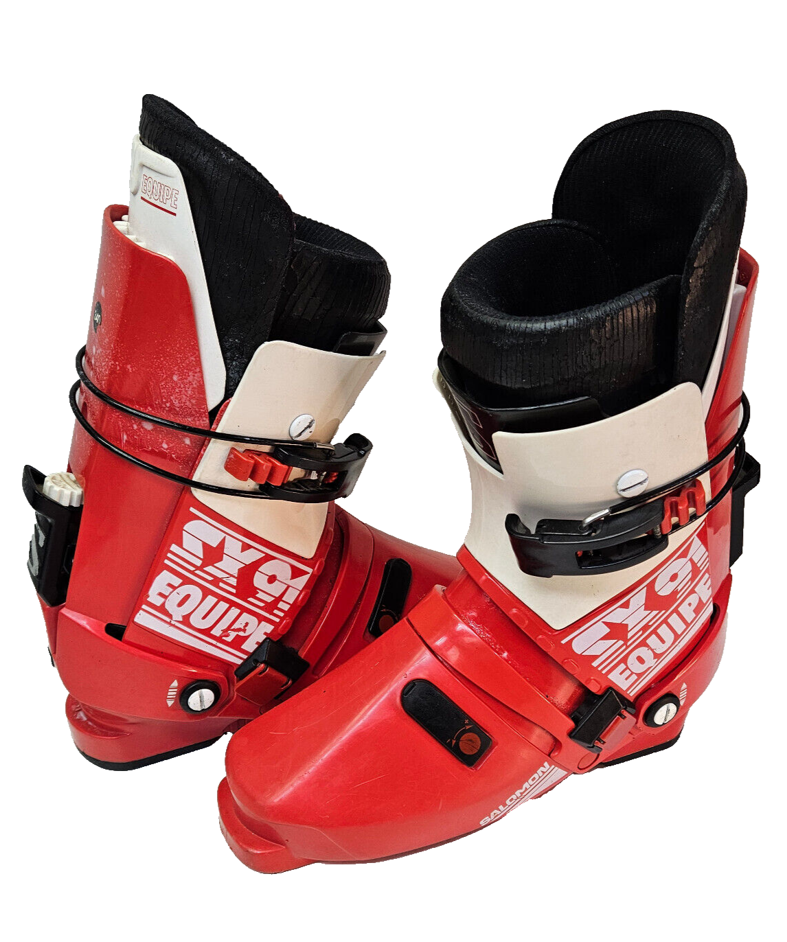 Bottes de ski alpin vintage Salomon SX91 Equipe entrée arrière